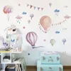 Wandstickers 30x90 cm Cartoon Home Decal voor kinderen Kid Kid Babykamer Luchtballonstijl Sticker Decoratie