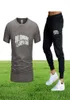 Zestawy mężczyzn Designer Tracksuit Summer Tshirt Pants Zestaw Casual Brand Fitness Spodnie do jogger