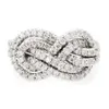 Europe et les États-Unis Fashion Lumière Luxury Cuivre plaqué zircon Géométrique ouverture féminine Niche exquise Ring High-Grade