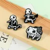 Skeleton Turtle Dragon Frog Elf Broche de Anime Cute