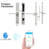 Управление Baykube TT Lock App BL Electronic Door Lock Waterprint Smart -Print Smoper Smoper Themary Password Aluminum Door Lock