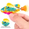 Brinquedos de peixe elétrico de brinquedos de brinquedos elétricos de gato para brincar de pisca de natação brinquedo de peixe para gato e cachorro com brinquedos de estimação leves de estimação LED