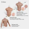 Dokier Silicone Realistische valse nepspierbuiklichaam voor cosplayers kunstmatige simulatie spier borst man kruisdressers 240417