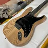 St Electric Guitar Gül ağacı klavyesi Ash Ahşap Vücut Bürowood Renk 6 Strings Guitarra Ücretsiz Gemi Sağ