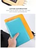 A5A6 Business PU Кожаная папка с кожаной папкой Loak Leaf Leaf Padfolio Notebbook Binder Journal Book Блокнот с калькулятором 240420