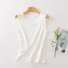 Camisoles Tanks Natural Mulberry Silk Strap Top Women High Quality Solid V-Neck Vest Sleeveless Tank Tops Lady Camisole Sleepwear