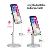 Stands Aluminium Alloy Lifting Desktop Tablet Telefonstativ Holder Justerbar surfplatta Mobiltelefonfäste för iPad Air Pro 10.5 Stativ