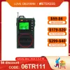 Radio Retekess TR111 Radio FM Portable Radios AM FM Mini Ham Radio Shortwave Emergency Amatör Radio Multiband SW VHF WB Alarm Clock