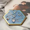 Anelli di cluster Combinazione da dita di cristallo colorato con anello articolare da donna classico 8 pezzi per donne gioielli