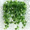 Decorative Flowers Artificial Hanging Plant Fake Ivy Garlands For Wedding Home Garden Wall Decoration Baskets Garland