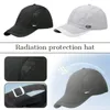 Unisex Anti Radiation Cap Half/Full Silver Fiber Electromagnetic Wave Rfid Shielding Hat Monitoring Room TV EMF Protect Hat 240323