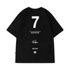 High Street Seven Letter Tryckt T-shirt för män Summer Crewneck kortärmad tee-skjorta Homme hiphop y2k överdimensionerad t-shirt 240422