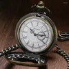 Relógios de bolso relógio exclusivo pequeno design de segunda mão Retro Quartz Movem