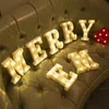 Wedding Decorative Name Letters Alphabet Letter LED Lights Luminous Number Lamp Night Light Party Baby Bedroom Decoration Home 240408