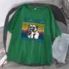 Herr t -skjortor roliga pew madafakas cool hundtryck kvinnlig t -shirt sommar hem lös kort ärm 2024 kvinnor