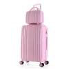 Bagage nieuwe meisjes schattige roze rollende bagage dames trolley koffer spinner wielen