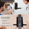 コントロールCerradura Inteligente Exterior Puerta Casa Alexa Smart Life Google Home Corrediza Wifi Ttlock Appキーレスエントリ指紋ロック