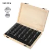 BIIN 20/30/50/100/120pcs Coins Porta del supporto per la raccolta di monete con moneta antiossidante