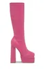 Bottes Arrivée Style classique en gros Fashion Femmes Plateforme Pink 14cm Chaussures de fêtard pour femmes épaisses High Evening Prom