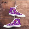 Casual schoenen voorzigelt vrouwen gevulkaniseerde sneakers lente high top canvas grappige cartoon printen vrouwelijke verpleegkundige flats 2024