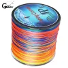 Accessoires gevlochten vislijn 500m multi -kleuren super sterk Japan multifilament plaid lijn 10 20 30 40 60 80 100lb