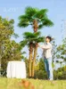 Dekoratif çiçekler büyük simülasyon areca palmiye sahte ağaçlar yeşil bitki zemin bonsai kapalı peyzaj dekorasyon süsleri