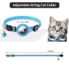 Trackers Pet GPS Tracker Airtag -Halsband für Katze mit schützender Anti -Lost -Locator -Hundezubehör reflektierende Haustierkragen Accessoires