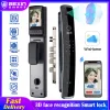 Kontroll 3D Face Recognition WiFi App Smart Door Lock Fingerprint Biometric Card Key Digital Lock Home Intelligence Door Lock