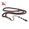 Strands msl104 Yüksek kaliteli tespih boncukları 99 Dua Boncukları Doğal Palmiye Meyvesi Kuka Tasbih Charm Bilezik 410mm Boyalı Kahverengi