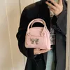 leftside Bow Mini Crossbody Bags with Short Handle for Women 2024 Korean Fi PU Leather Shoulder Bag Y2K Handbags and Purses e4Gi#