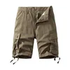 Calça masculina masculino shorts de algodão esportes casuais calças curtas Bermudas táticas estilos americanos kn comprimento strtwear y240422