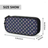 Cosmetic Bags Chic Fleur De Lis Cute Pencil Case Boys Gilrs Big Capacity Lily Flower Box Students Stationery