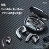 Translator M8 Wireless Translation Headset 144 Languages instant Translator Earbuds intelligent Voice Multi Languages Business Translator