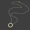 Luxury Tiffenny Designer Brand Collane a sospensione ASIAAN GEWILLY T-Letter Circle a croce Collana Full Diamond Womens