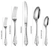 Ensembles de vaisselle 5PCS / Set Fork Spoon Table Vole du couteau Silver Gold plaqué de luxe Couvreries