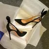 Dress Shoes Nice Summer Solid Color Black Sandals Sexy Shallow Ears Pointed Stiletto Professional High-heeled Women