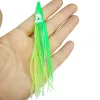 Accessories 50 pieces Soft Lure Rubber Squid Skirts Octopus Saltwater Soft Fishing Bait Tuna Sailfish Baits Mix Colors Fit for Crank Hook