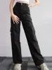 Y2K Women Vintage Cargo Pants Techwear Corea Harajuku Pantaloni paracadute Pantaloni per pantaloni a gamba a gamba larga pantaloni 240420