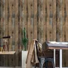 Graan behang retro faux stick peel zelf-klevende houten plank rol afneembare PVC-bedekking voor restaurant kamer