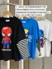 티셔츠 어린이 의류 소년 발광 Tshirt Long Sleeve Autumn Wear 2022 Boytshirt Children 's Fake Twopeas Bottoming Shirts