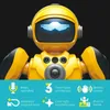 Электрические/RC Animals Новые 2,4 г RC Robot Demote Comport Space Robot Robot Remote Touch Gester Индукционный танец игрушки для детей подарок T240422