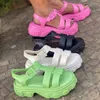 Casual Shoes Women's Sandals Summer 2024 Vuxna flickor Öppen tå romersk matsu Tjock sula damer andas strandsko gelé