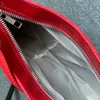 Handväska för kvinnors lyxdesigner rött patent läder underarmsäck franska street fi trend liten axelväska plånbok z20h#