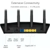 Routers Asus WiFi 6 Router RTAX57 Dual Band WiFi Router Game and Streaming Compatible med Aimesh inklusive livslång Internet Security