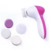 Scrubbers Mini 5 in 1 Face Cleaner Brush Wash Facial Pore Cleaning Massage Machine Beauty Care Sonic Face Cleanser Sponge Brush