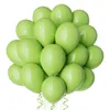 Party Decoration 114st Set 18 Inch Green Latex Balloons Balloon för födelsedag