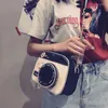 أكياس الكتف حقيبة عصرية الكاميرا الرجعية كاميرا صغيرة مربعة سلسلة رسول الإناث