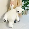 Puppen Polar Bear Puppe süße Plüsch gefüllte Spielzeugjungen Schlafpartner Home Dekoration kreative weiche Kissen Mädchen Geburtstag Geschenk