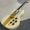 Cream yellow color G-400 high quality SG electric guitar gold hardware small pickup guard in stock free shipping right