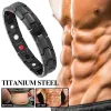 Bracelet Bracelet Thérapie magnétique en acier inoxydable pour les hommes Femmes Slimming Bijoument Bijoux Livraison gratuite Couple de soulagement de la douleur pour la santé